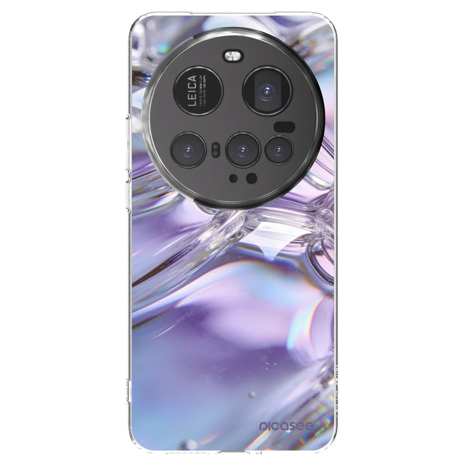 Picasee Xiaomi 15 Ultra Hülle - Transparentes Silikon - Iridescent bubbles