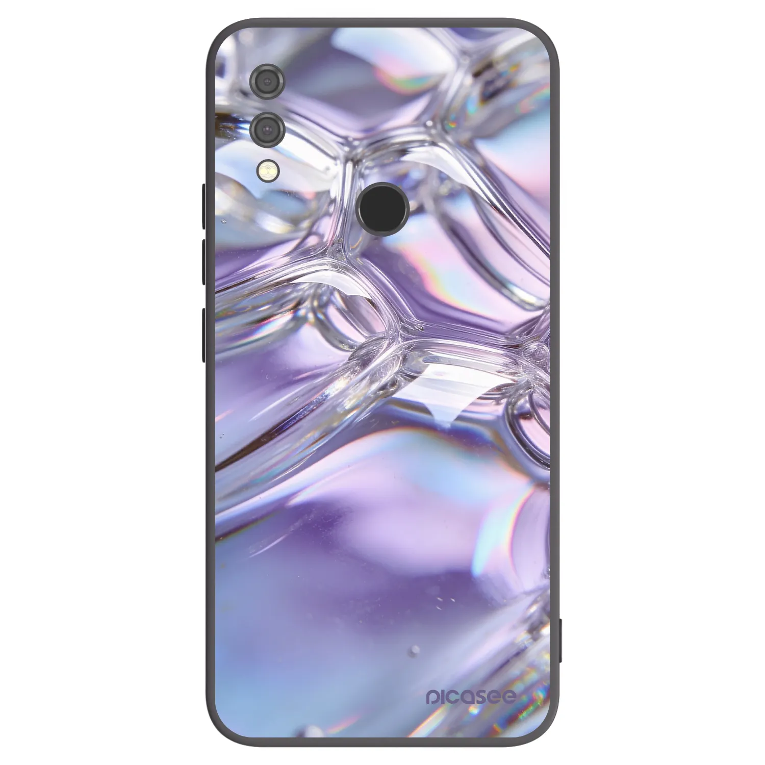 Picasee Xiaomi Redmi Note 7 Hülle - Schwarzes Silikon - Iridescent bubbles