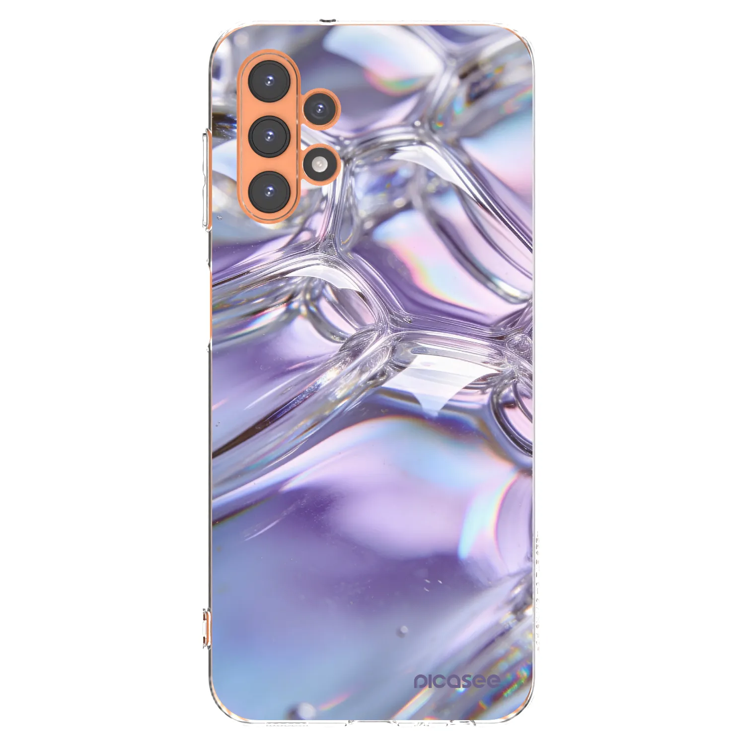 Picasee Samsung Galaxy A13 5G Hülle - Transparentes Silikon - Iridescent bubbles