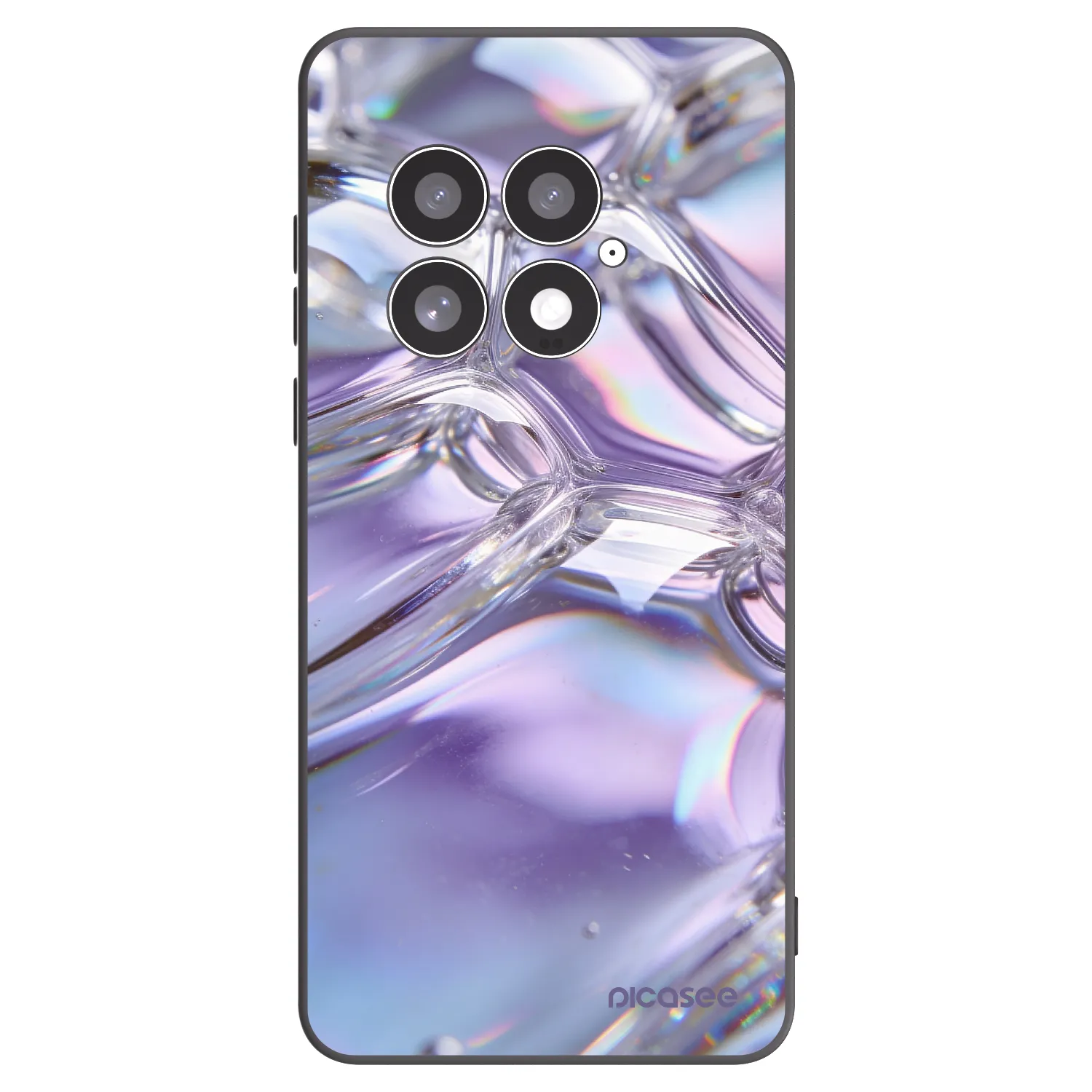 Picasee OnePlus 13 5G Hülle - Schwarzes Silikon - Iridescent bubbles
