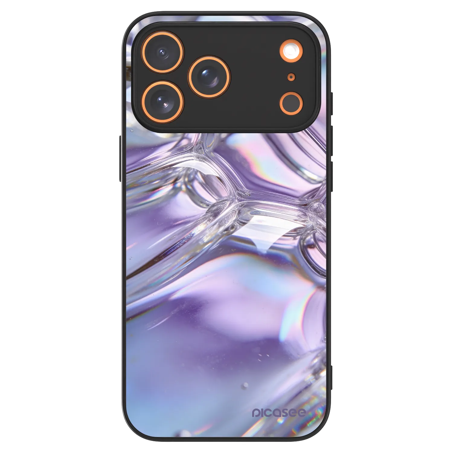Picasee ULTIMATE CASE MagSafe für Apple iPhone 17 Pro Max - Iridescent bubbles