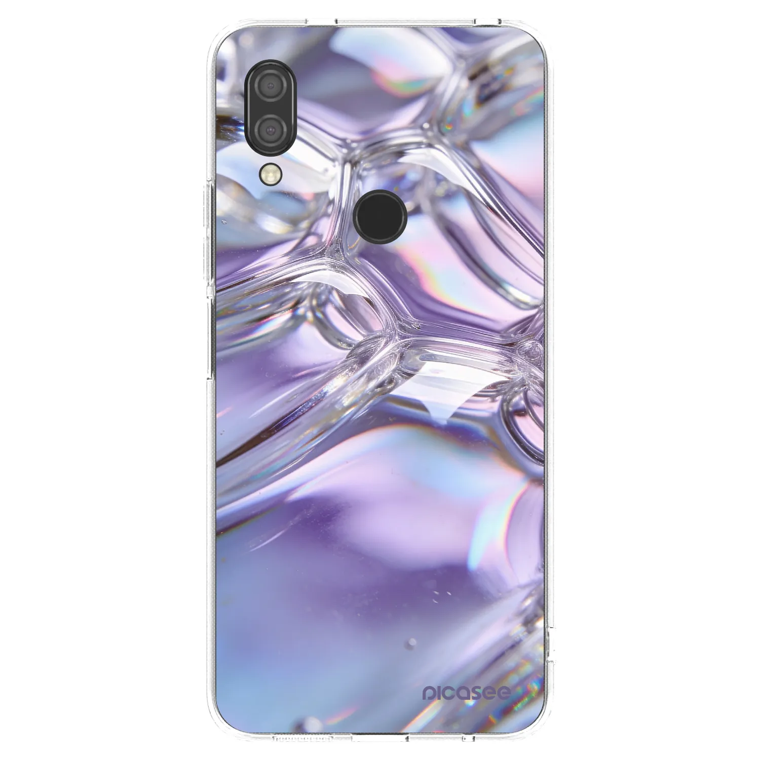 Picasee Xiaomi Redmi 7 Hülle - Transparentes Silikon - Iridescent bubbles