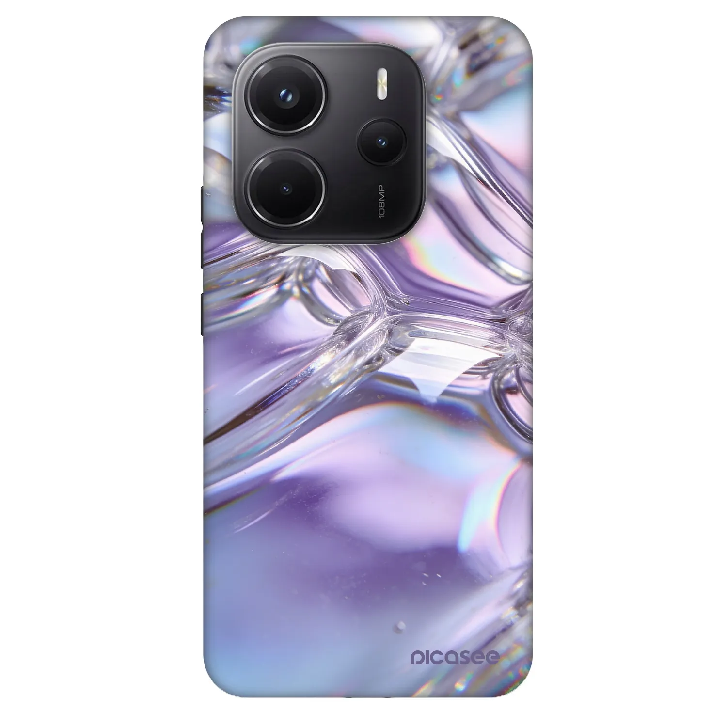 Picasee Fashion Case für Xiaomi Redmi Note 14 5G - Iridescent bubbles