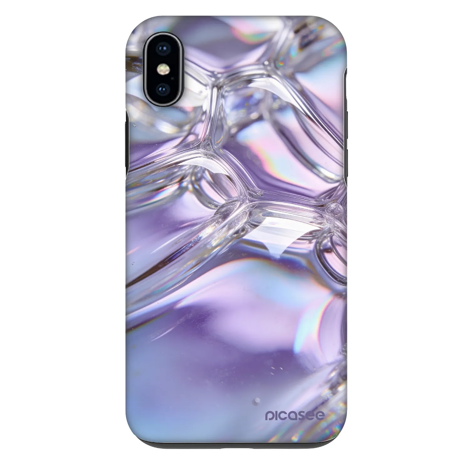 Picasee Fashion Case für Apple iPhone XS Max - Iridescent bubbles