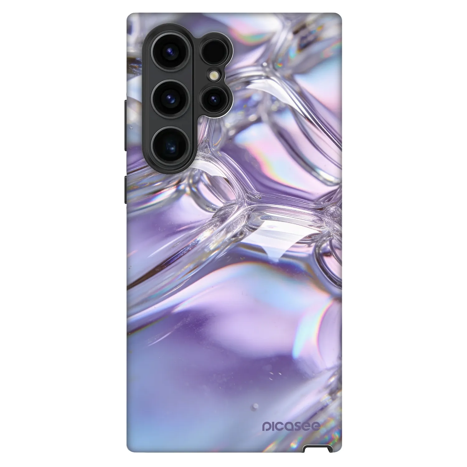 Picasee Fashion Case für Samsung Galaxy S22 Ultra 5G - Iridescent bubbles