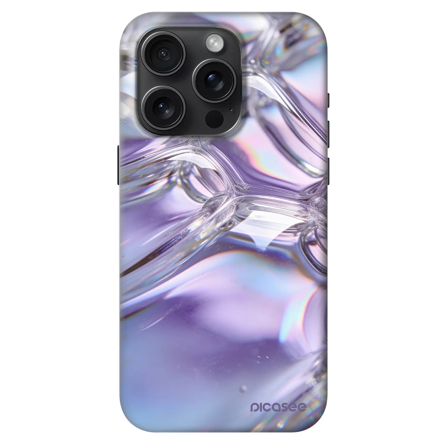 Picasee Fashion Case MagSafe für Apple iPhone 15 Pro - Iridescent bubbles