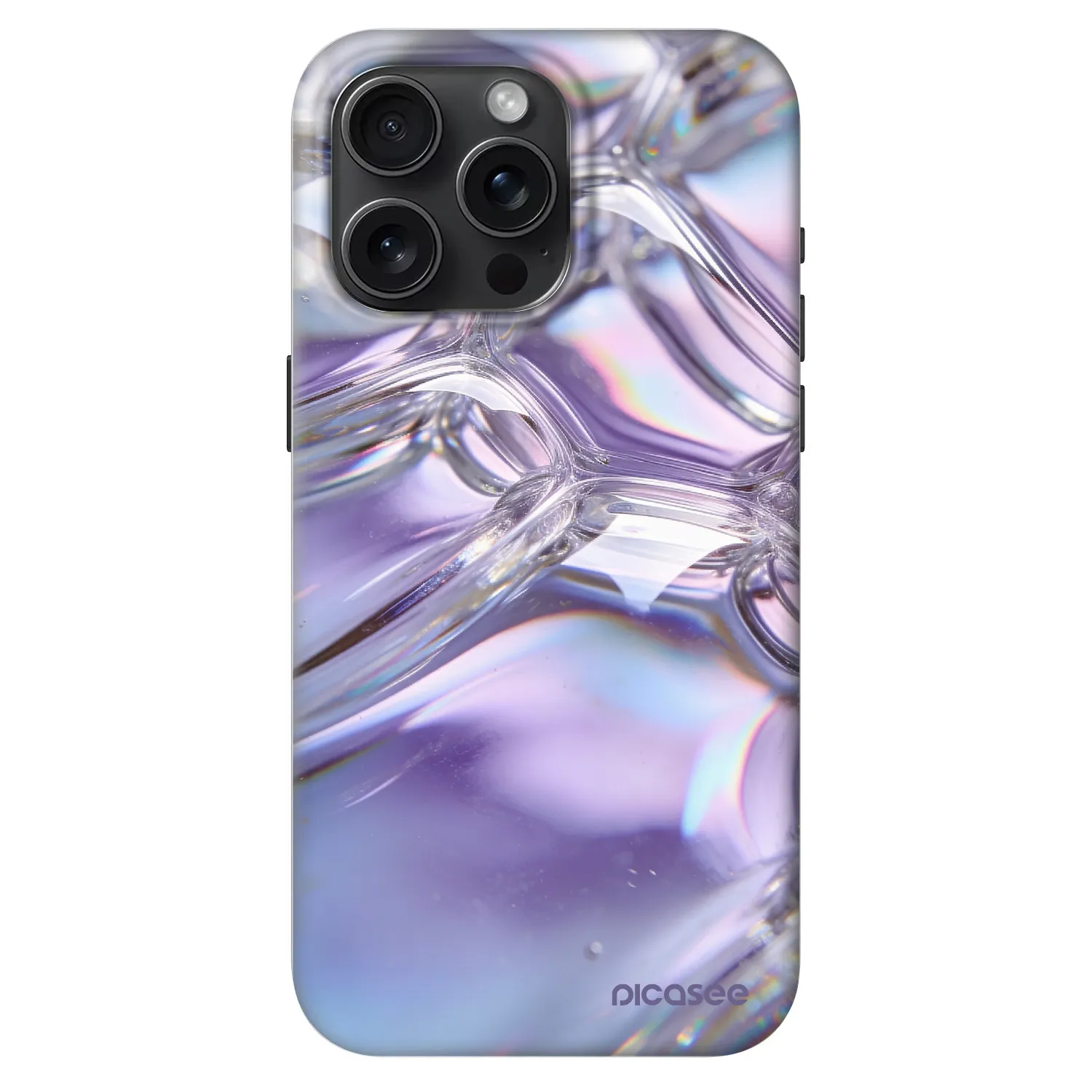 Picasee Fashion Case MagSafe für Apple iPhone 15 Pro Max - Iridescent bubbles
