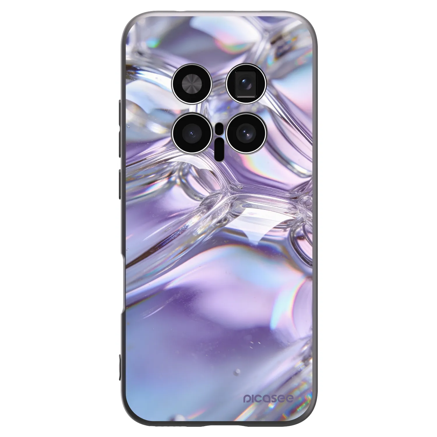 Picasee Honor Magic8 Pro 5G Hülle - Schwarzes Silikon - Iridescent bubbles