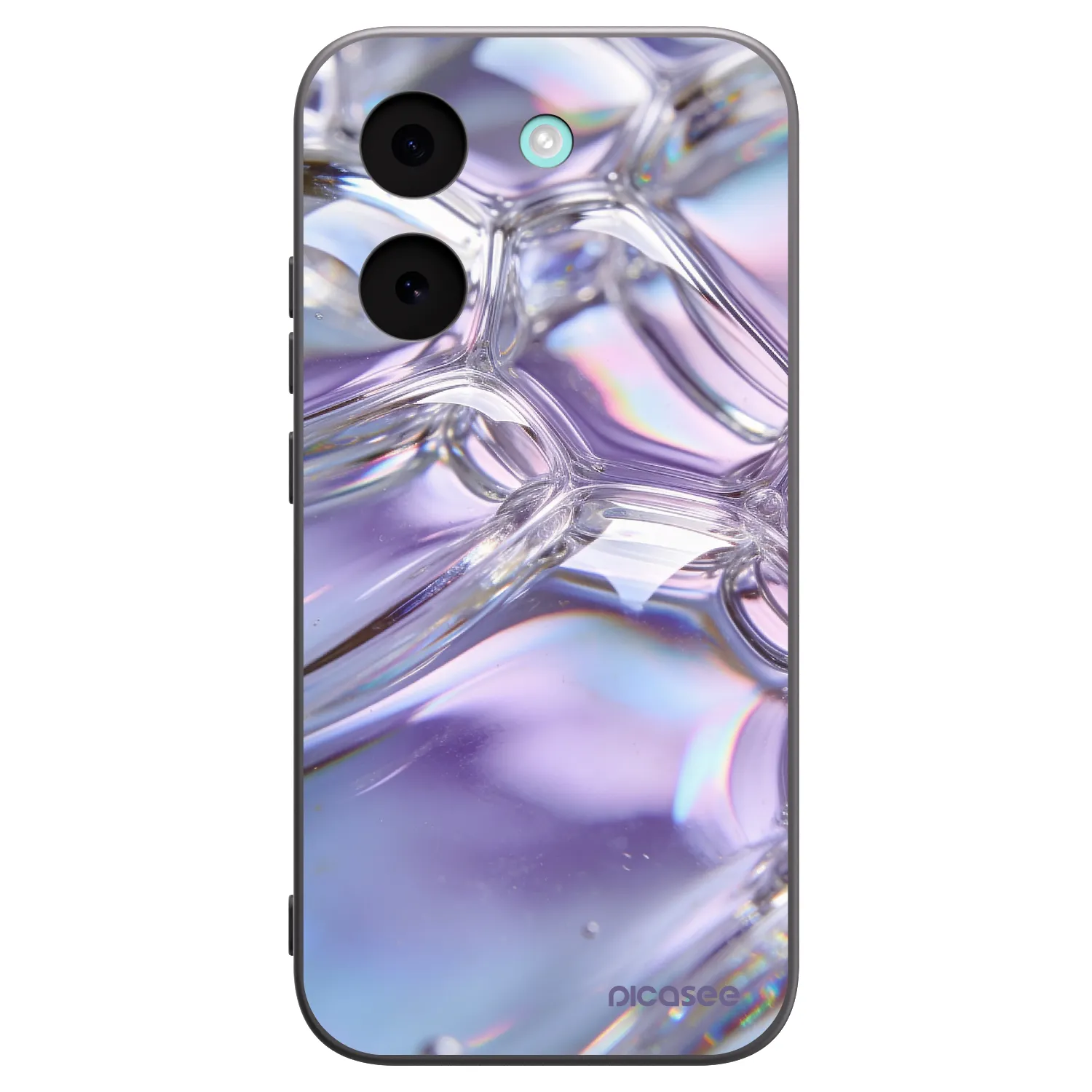 Picasee Xiaomi Poco X8 Pro Hülle - Schwarzes Silikon - Iridescent bubbles