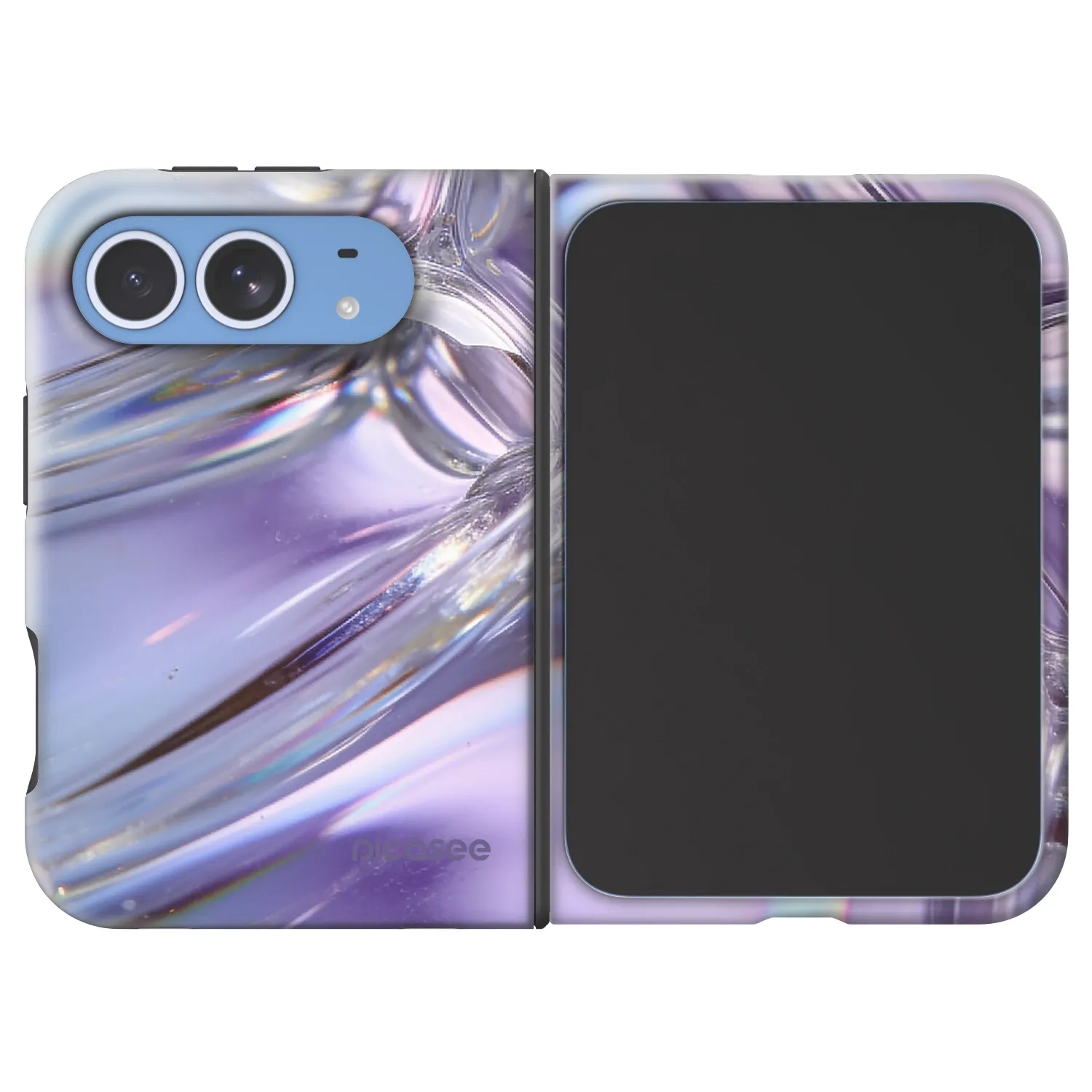 Picasee Fashion Case MagSafe für Apple iPhone Duo - Iridescent bubbles