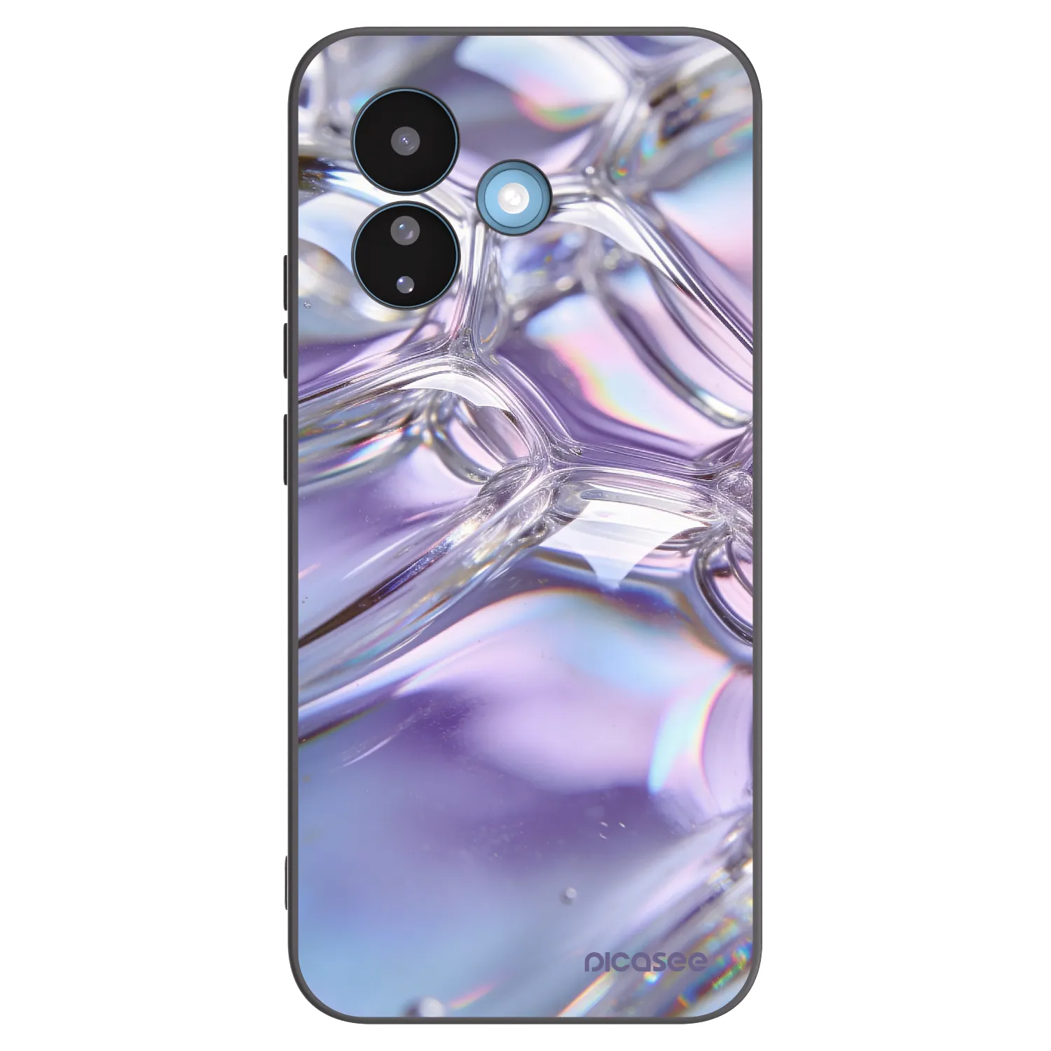 Picasee Xiaomi Redmi Note 17 Pro 5G Hülle - Schwarzes Silikon - Iridescent bubbles