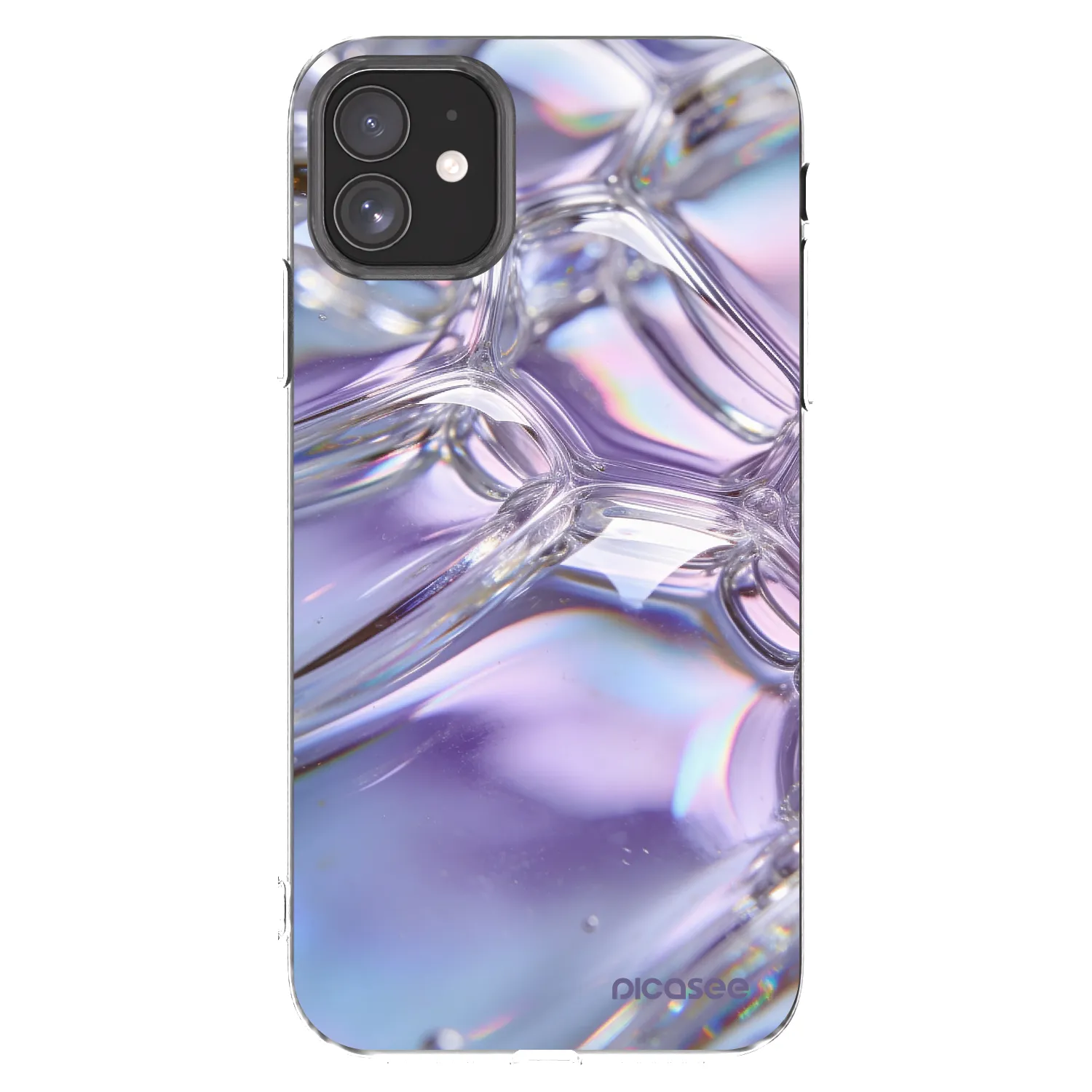 Picasee Apple iPhone 11 Hülle - Transparentes Silikon - Iridescent bubbles