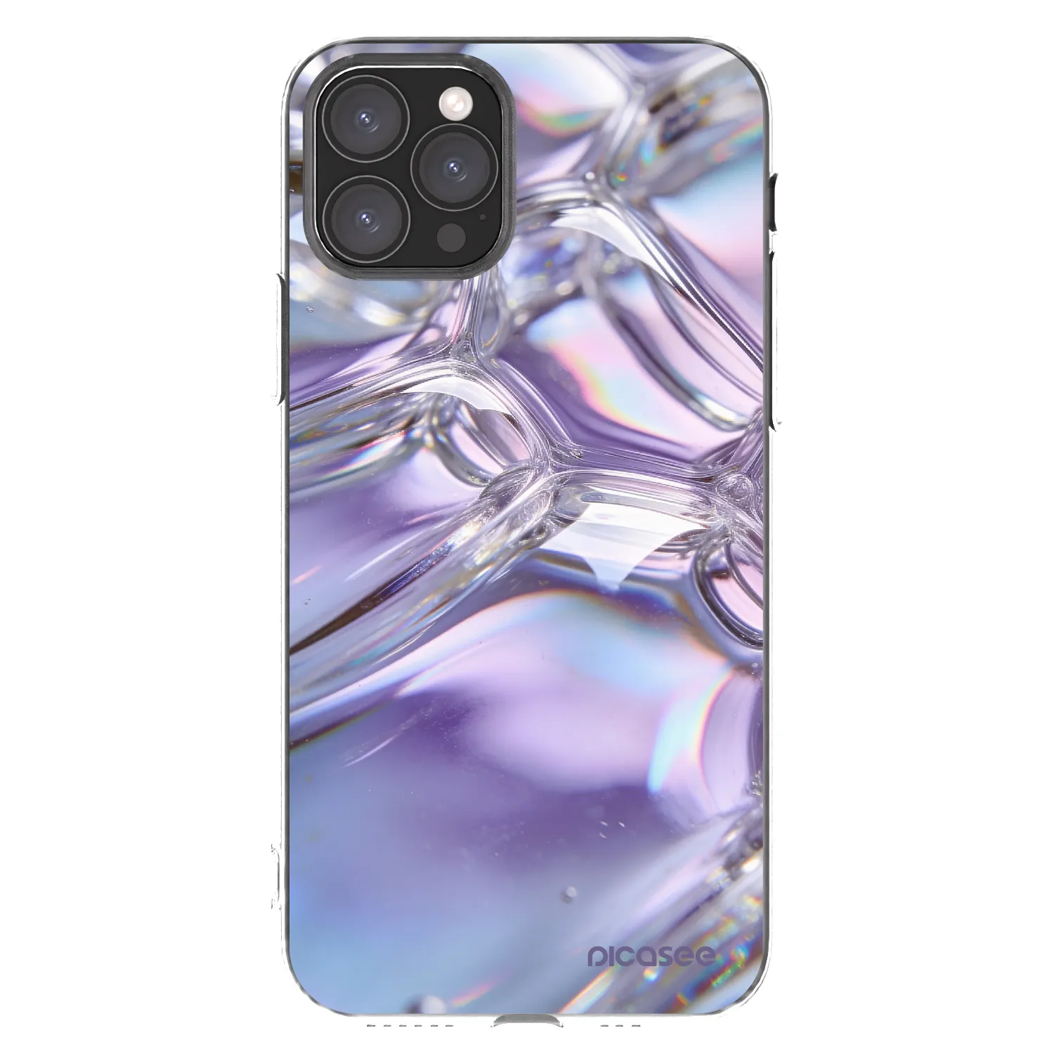 Picasee Apple iPhone 11 Pro Hülle - Transparentes Silikon - Iridescent bubbles