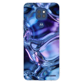 Picasee Motorola Moto G9 Play Hülle - Transparentes Silikon - Iris liquid
