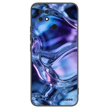 Picasee Xiaomi Redmi 10C Hülle - Schwarzes Silikon - Iris liquid