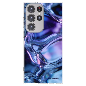 Picasee Samsung Galaxy S23 Ultra 5G Hülle - Transparentes Silikon - Iris liquid