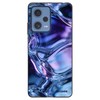 Picasee Xiaomi Redmi Note 12 Pro 5G Hülle - Schwarzes Silikon - Iris liquid