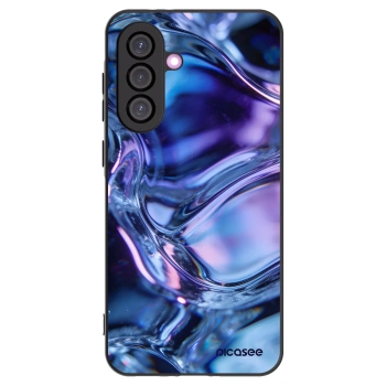 Picasee Samsung Galaxy A56 5G A566B Hülle - Schwarzes Silikon - Iris liquid