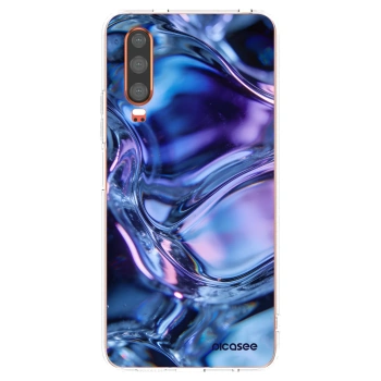 Picasee Huawei P30 Hülle - Transparentes Silikon - Iris liquid
