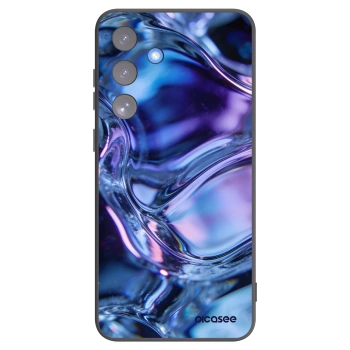 Picasee Samsung Galaxy S25 FE 5G Hülle - Schwarzes Silikon - Iris liquid
