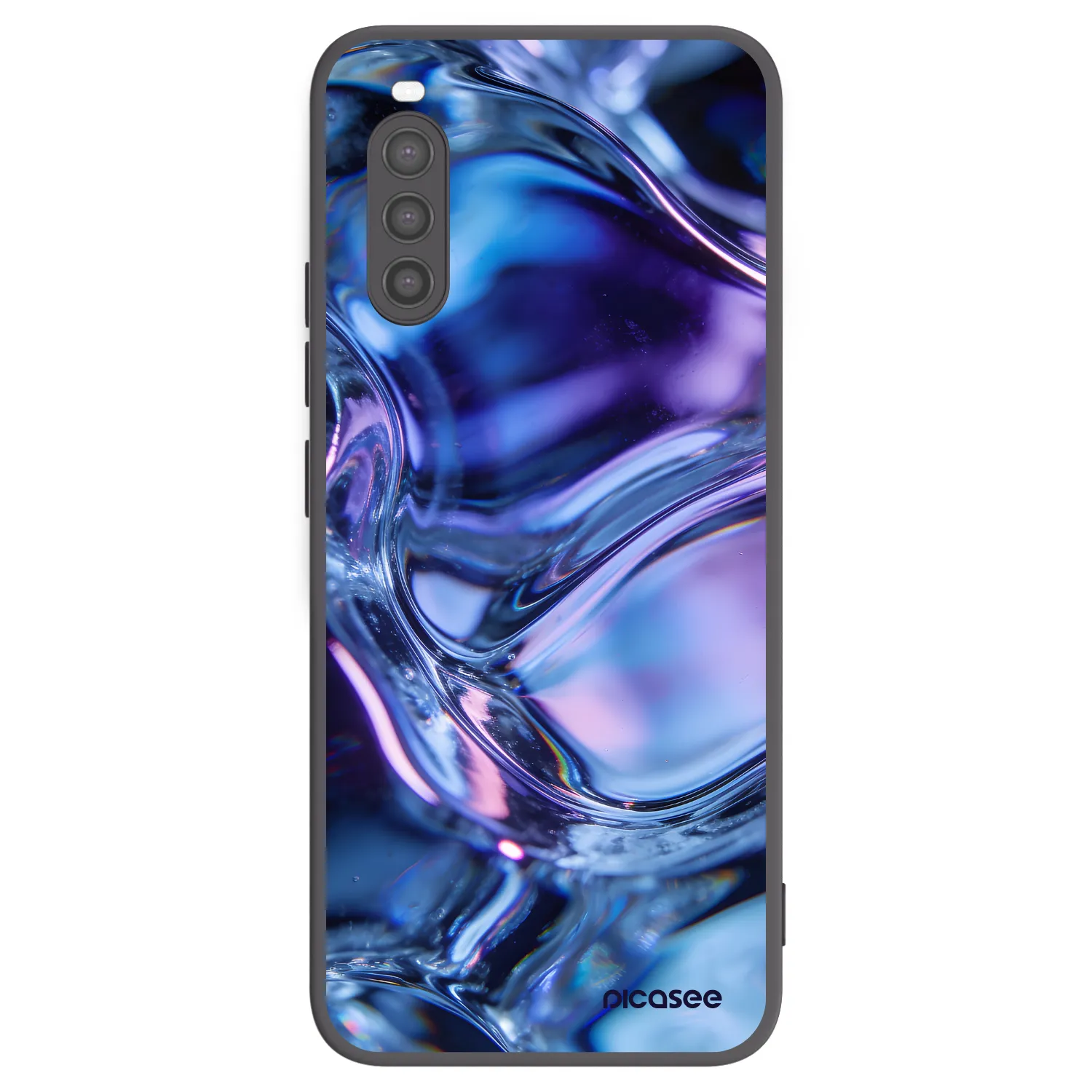 Picasee Sony Xperia 10 II Hülle - Schwarzes Silikon - Iris liquid
