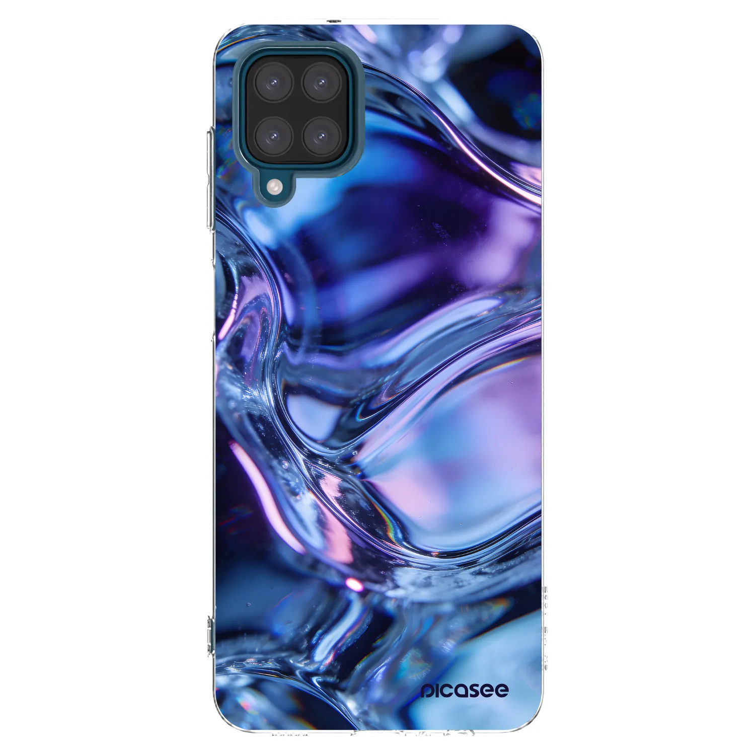 Picasee Samsung Galaxy A12 A125F Hülle - Transparentes Silikon - Iris liquid