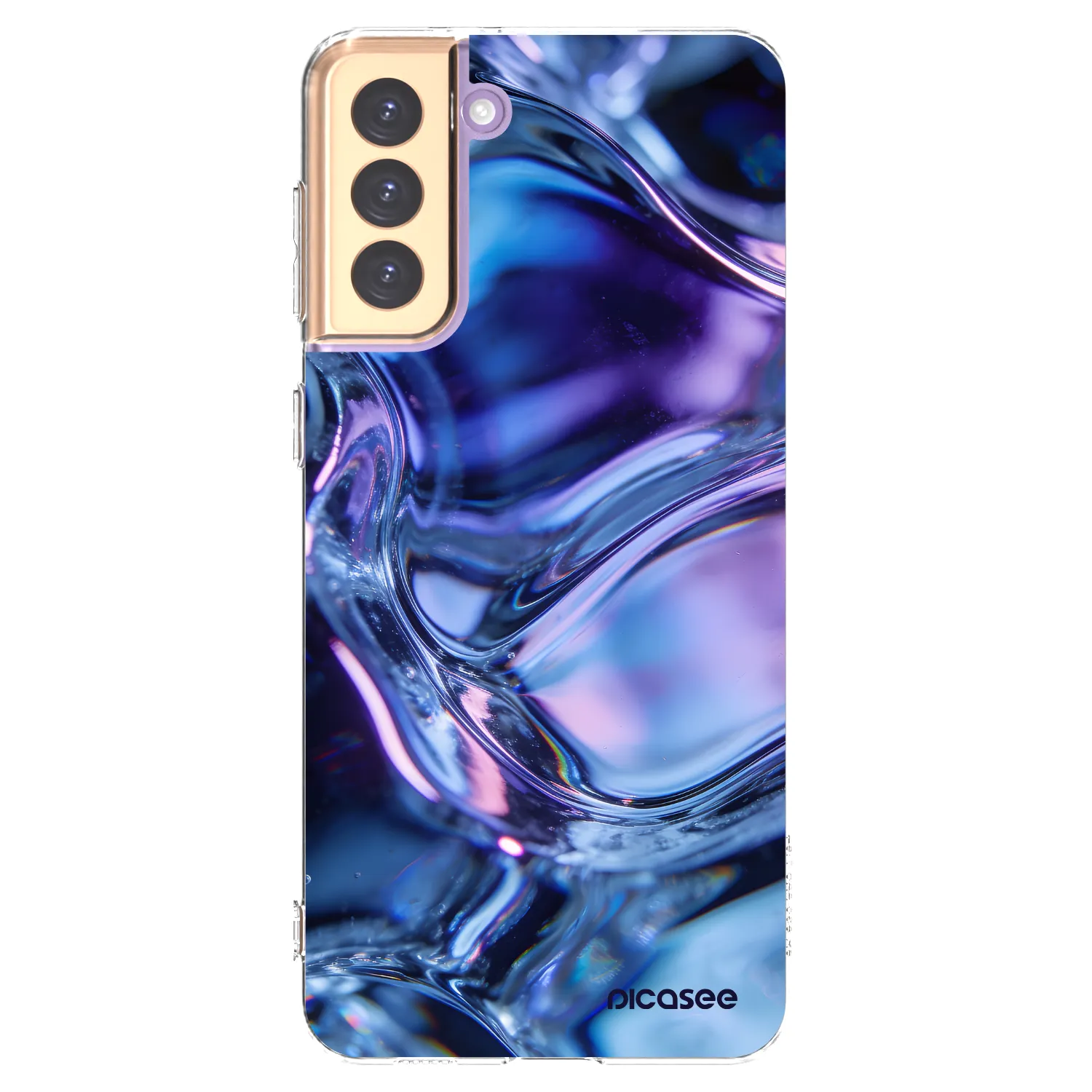Picasee Samsung Galaxy S21+ 5G G996F Hülle - Transparentes Silikon - Iris liquid