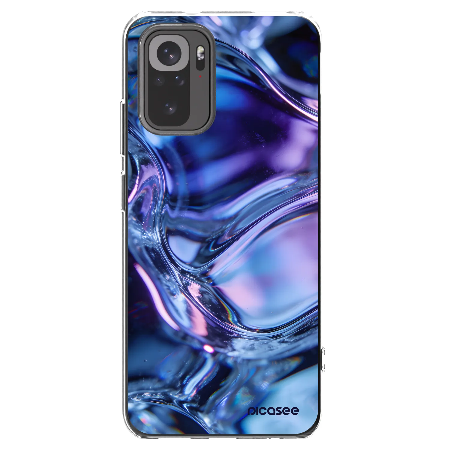 Picasee Xiaomi Redmi Note 10 Hülle - Transparentes Silikon - Iris liquid