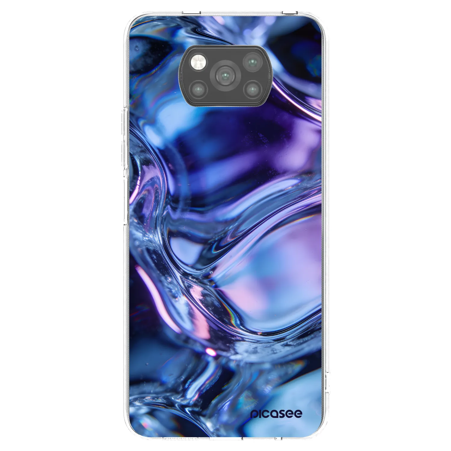 Picasee Xiaomi Poco X3 Pro Hülle - Schwarzes Silikon - Iris liquid