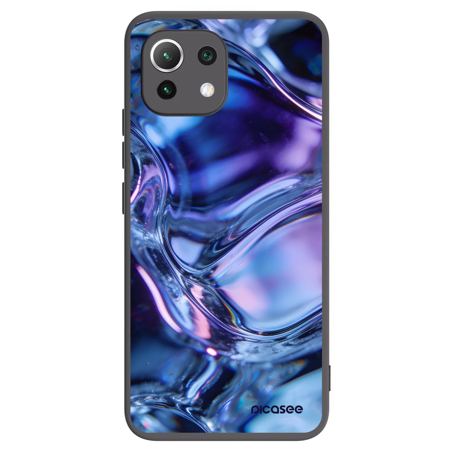 Picasee Xiaomi Mi 11 Lite Hülle - Schwarzes Silikon - Iris liquid