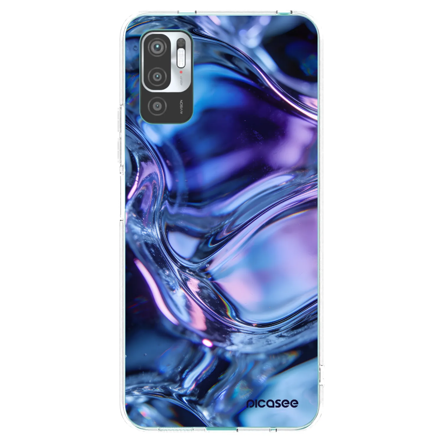 Picasee Xiaomi Redmi Note 10 5G Hülle - Transparentes Silikon - Iris liquid