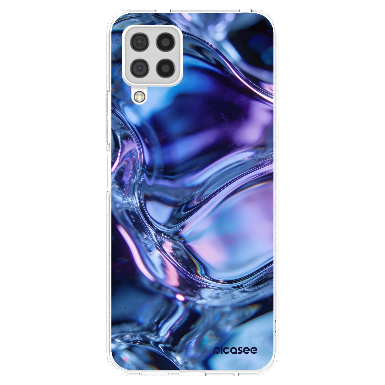 Picasee Samsung Galaxy A22 A225F 4G Hülle - Transparentes Silikon - Iris liquid