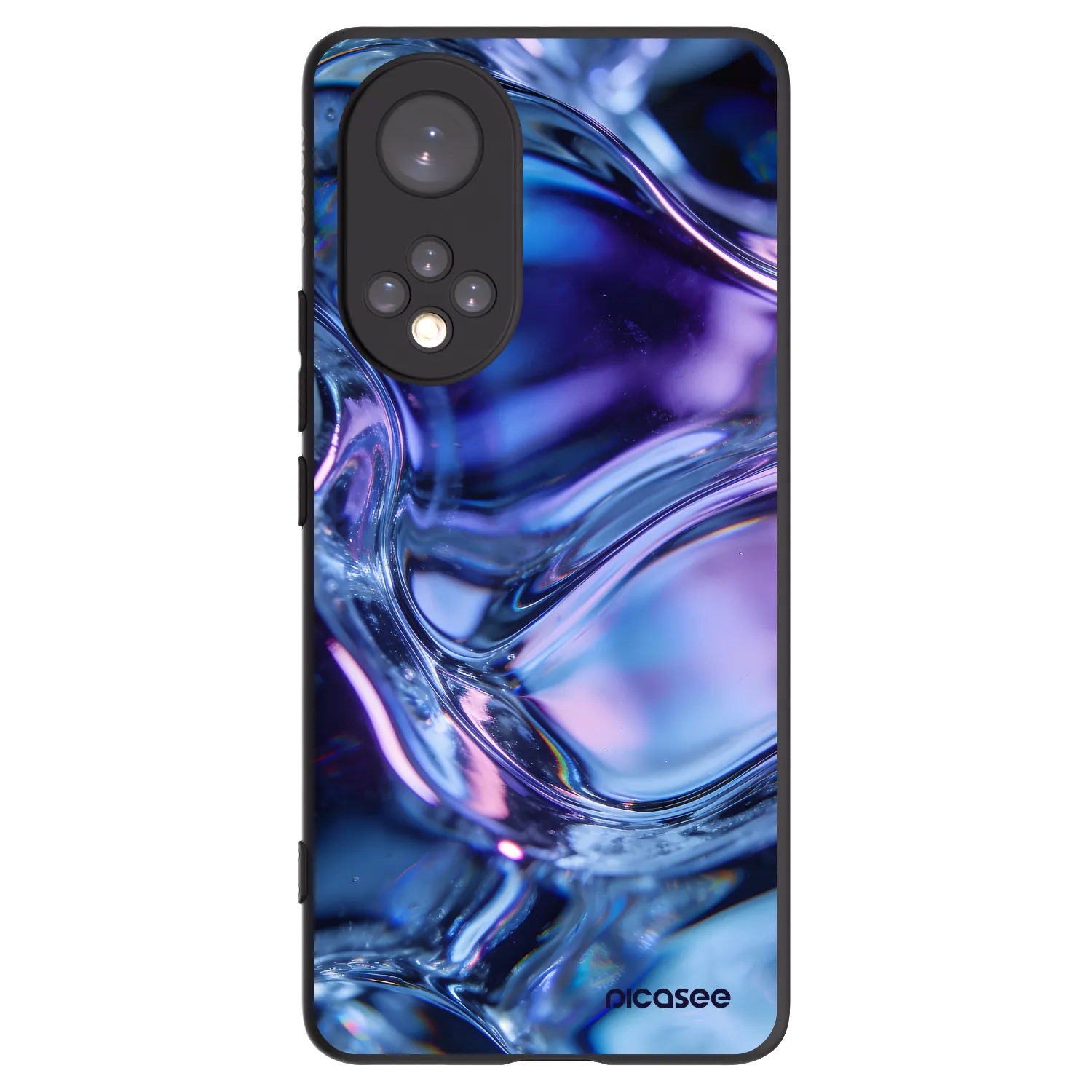 Picasee Honor 50 5G Hülle - Schwarzes Silikon - Iris liquid