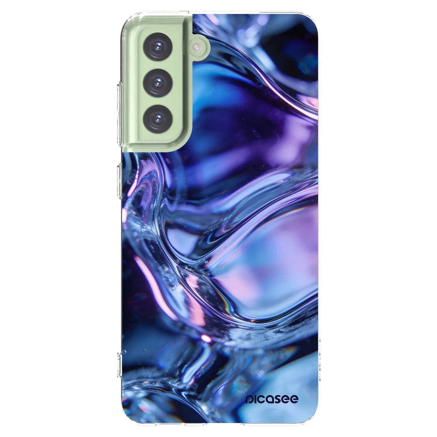 Picasee Samsung Galaxy S21 FE 5G Hülle - Transparentes Silikon - Iris liquid