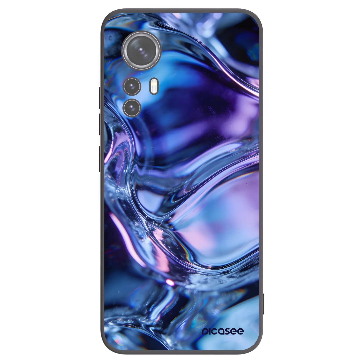Picasee Xiaomi 12X Hülle - Schwarzes Silikon - Iris liquid