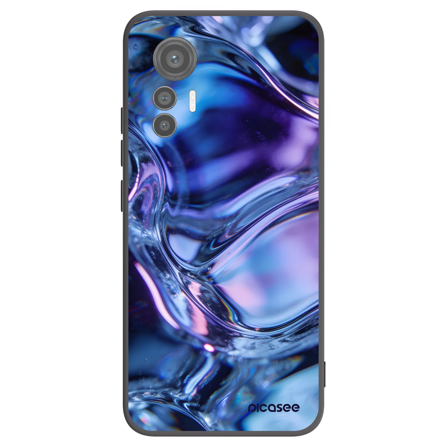 Picasee Xiaomi 12 Lite Hülle - Schwarzes Silikon - Iris liquid