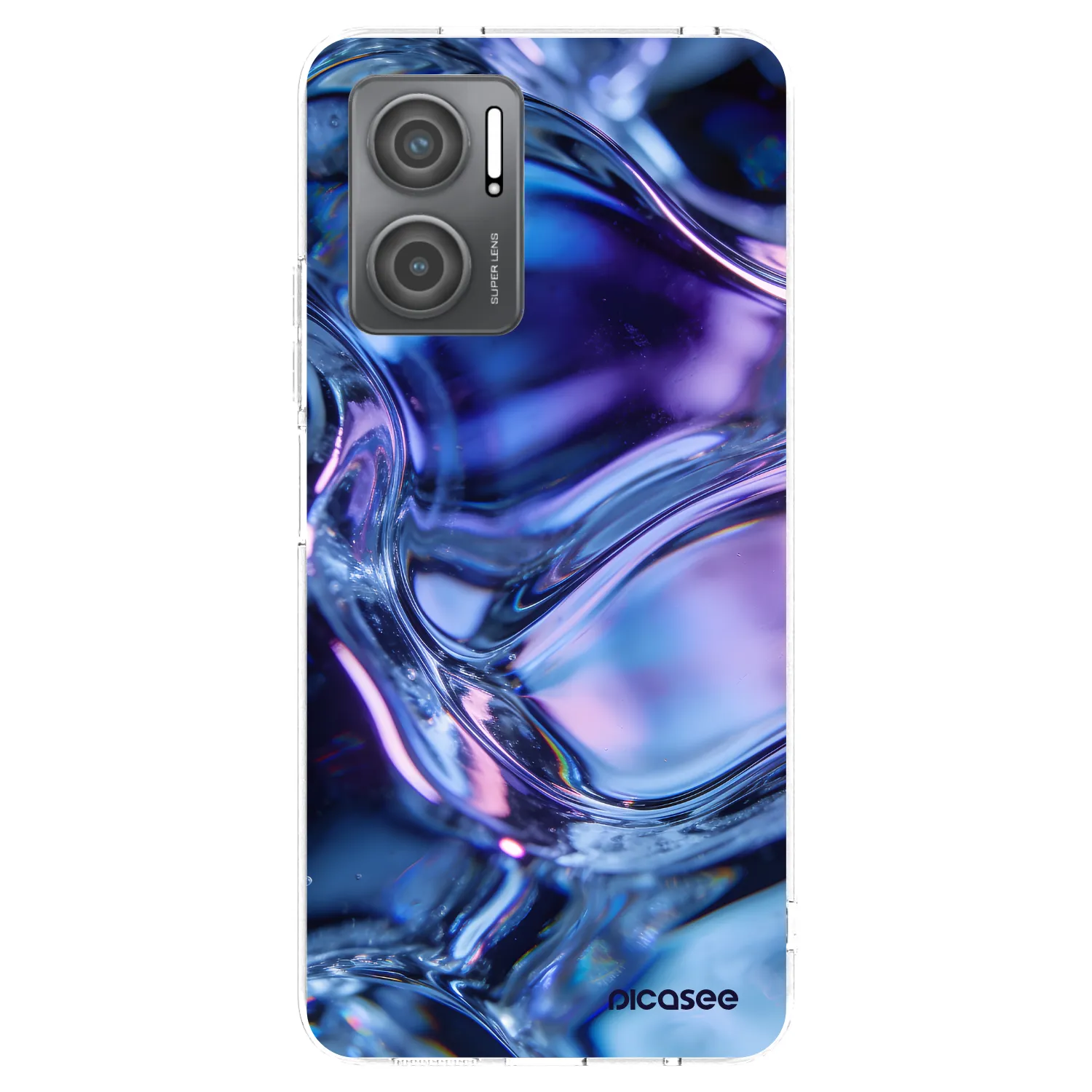 Picasee Xiaomi Redmi 10 5G Hülle - Transparentes Silikon - Iris liquid