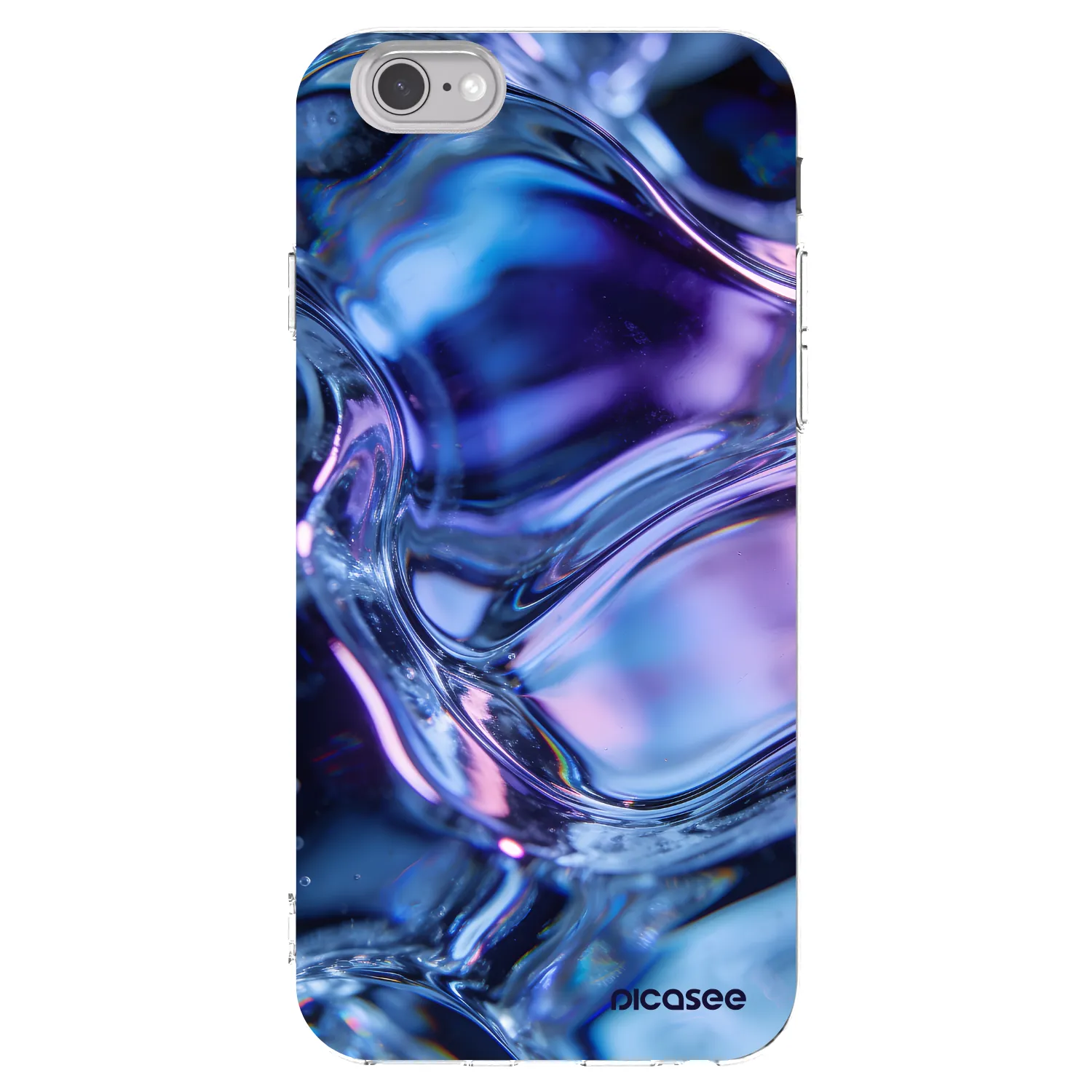 Picasee Apple iPhone 6/6S Hülle - Transparentes Silikon - Iris liquid