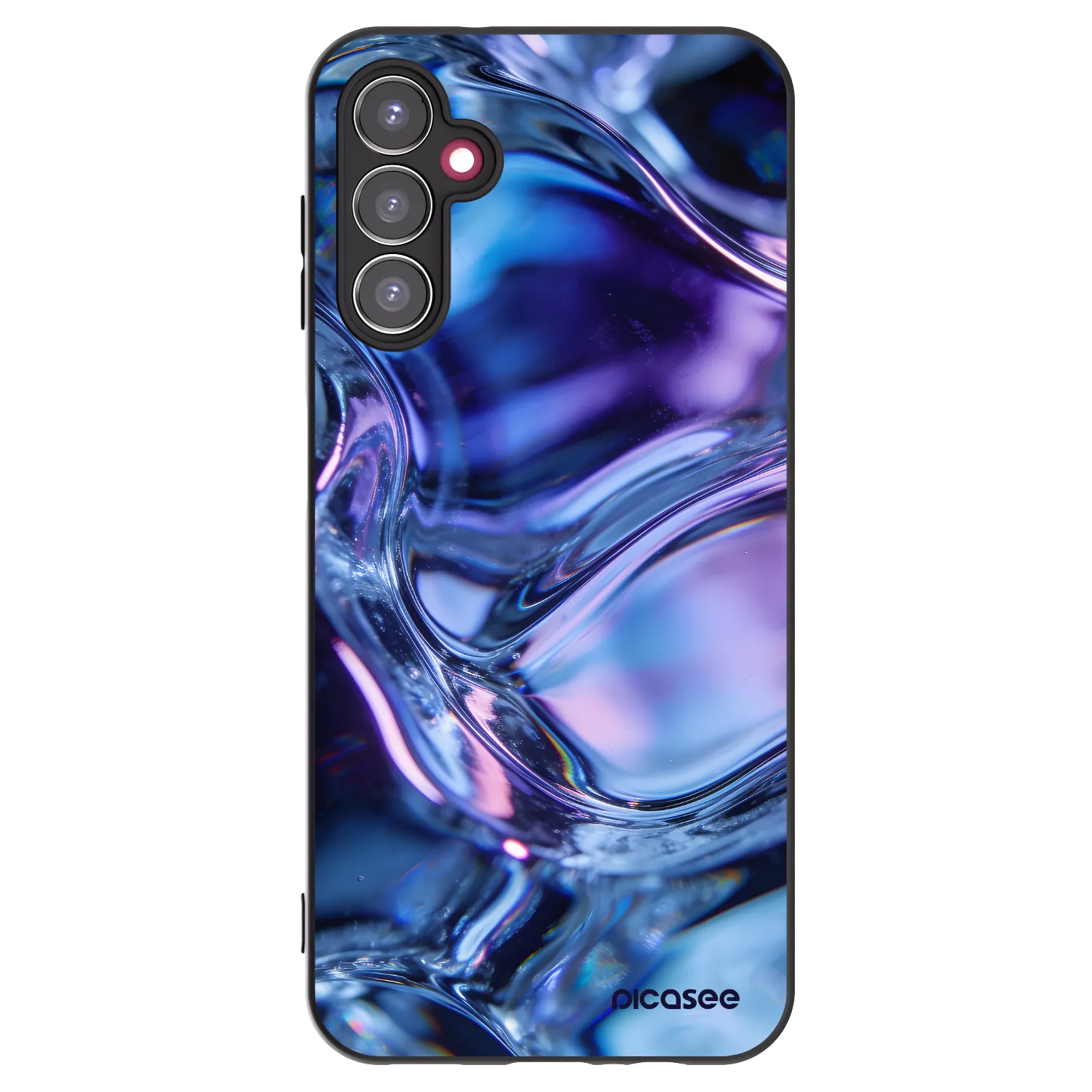 Picasee Samsung Galaxy A14 5G A146P Hülle - Schwarzes Silikon - Iris liquid