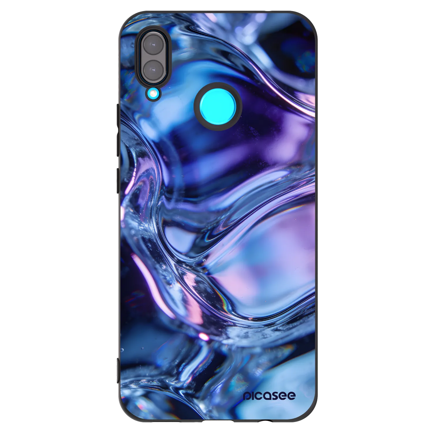 Picasee Huawei Nova 3 Hülle - Schwarzes Silikon - Iris liquid