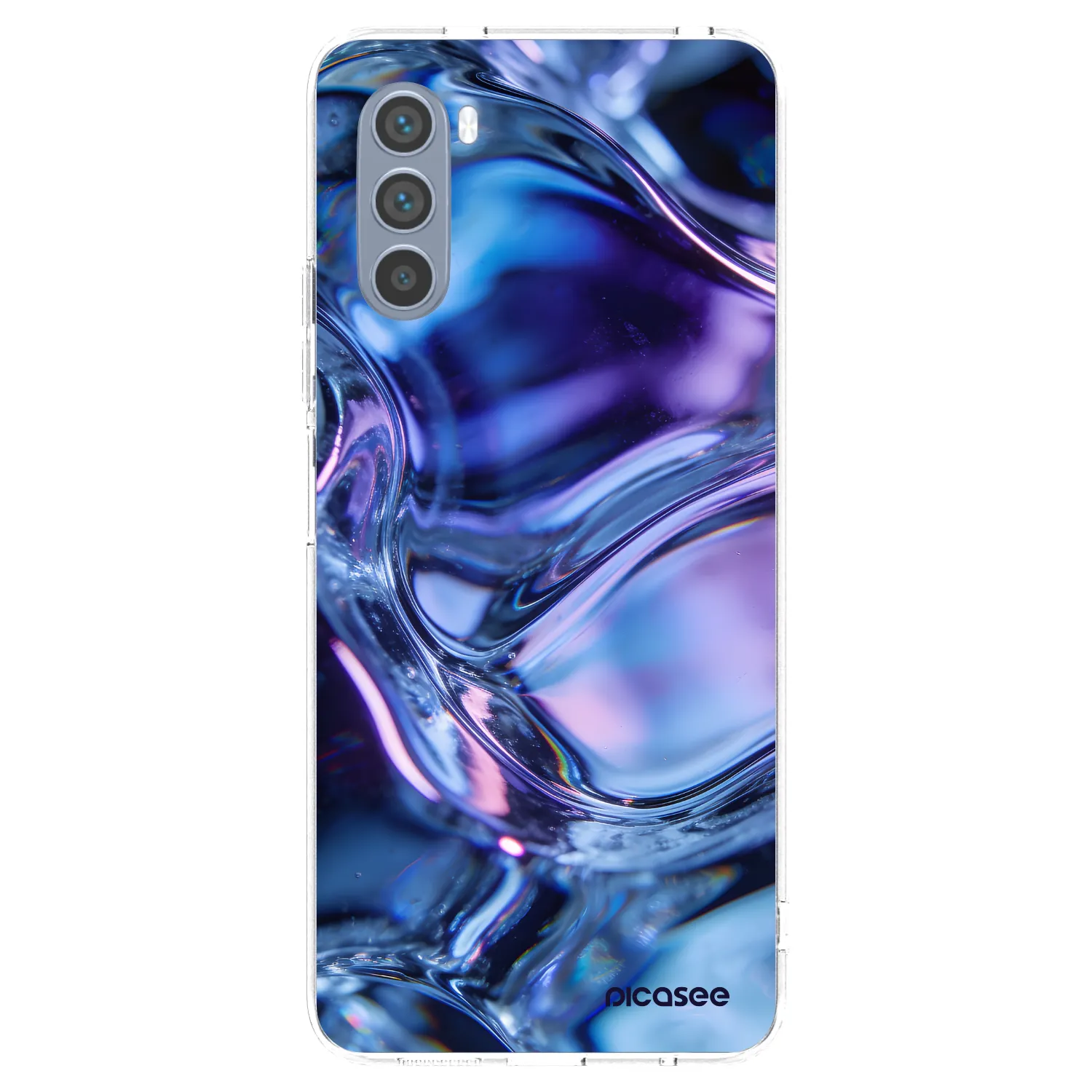 Picasee Motorola Moto G62 Hülle - Transparentes Silikon - Iris liquid