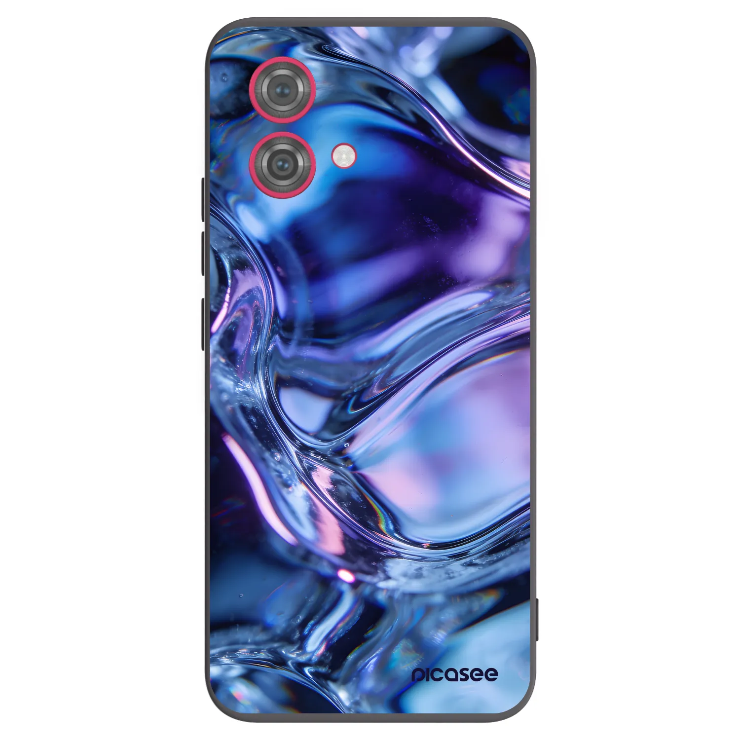 Picasee Motorola Moto G84 5G Hülle - Schwarzes Silikon - Iris liquid