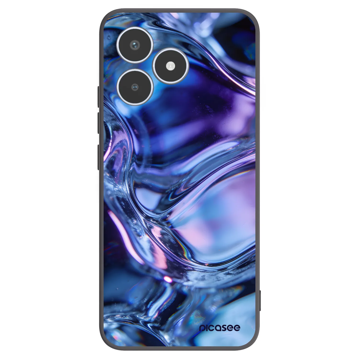 Picasee Realme C53 Hülle - Schwarzes Silikon - Iris liquid