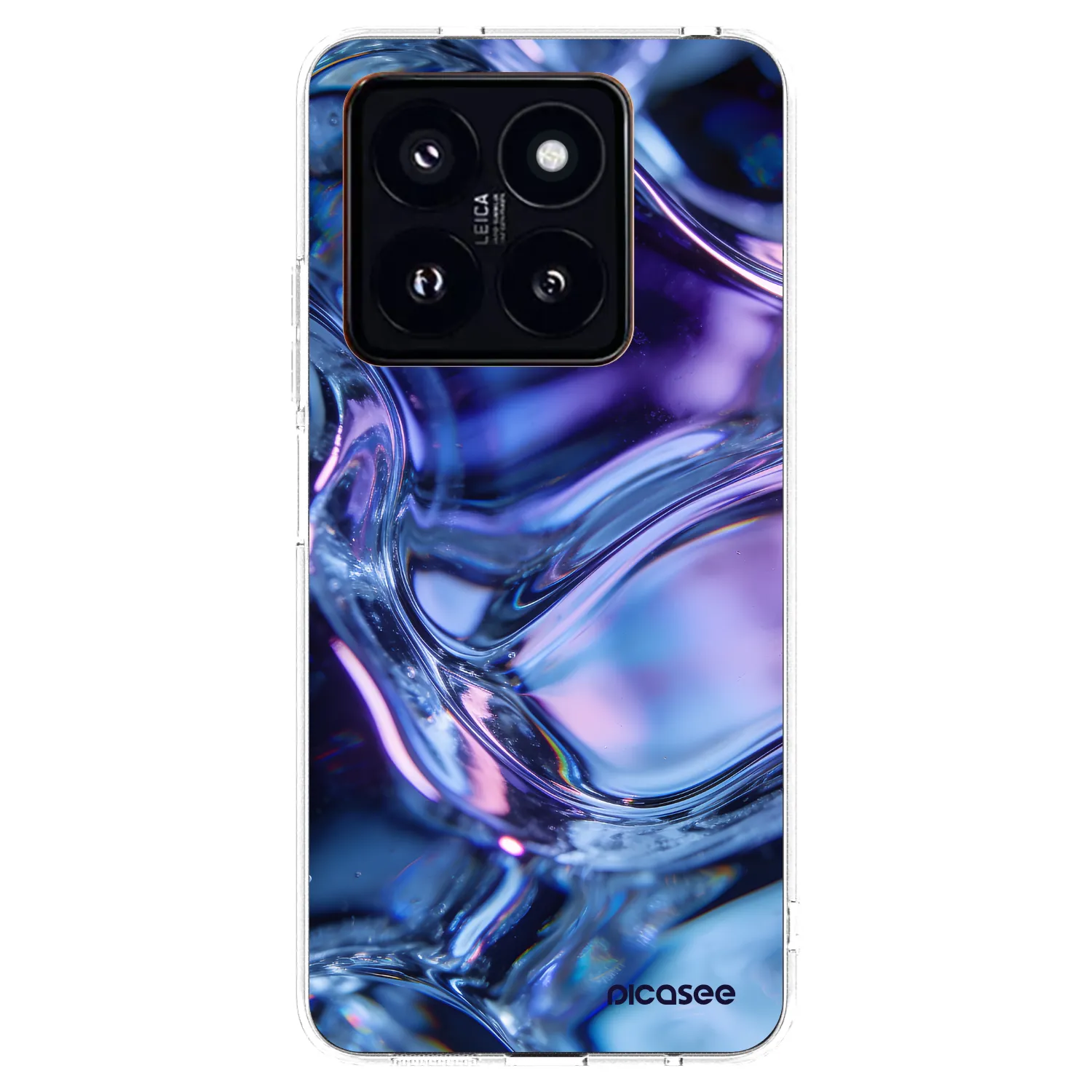 Picasee Xiaomi 14 Pro Hülle - Transparentes Silikon - Iris liquid