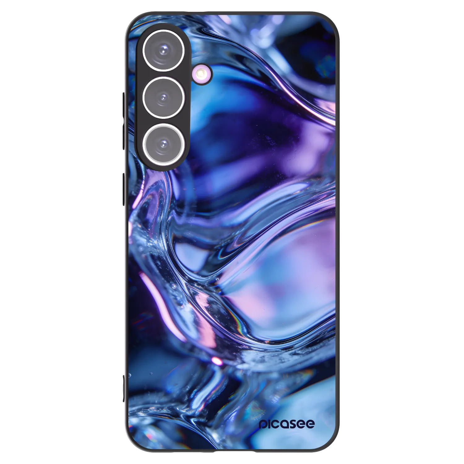 Picasee Samsung Galaxy S24+ S926B 5G Hülle - Schwarzes Silikon - Iris liquid