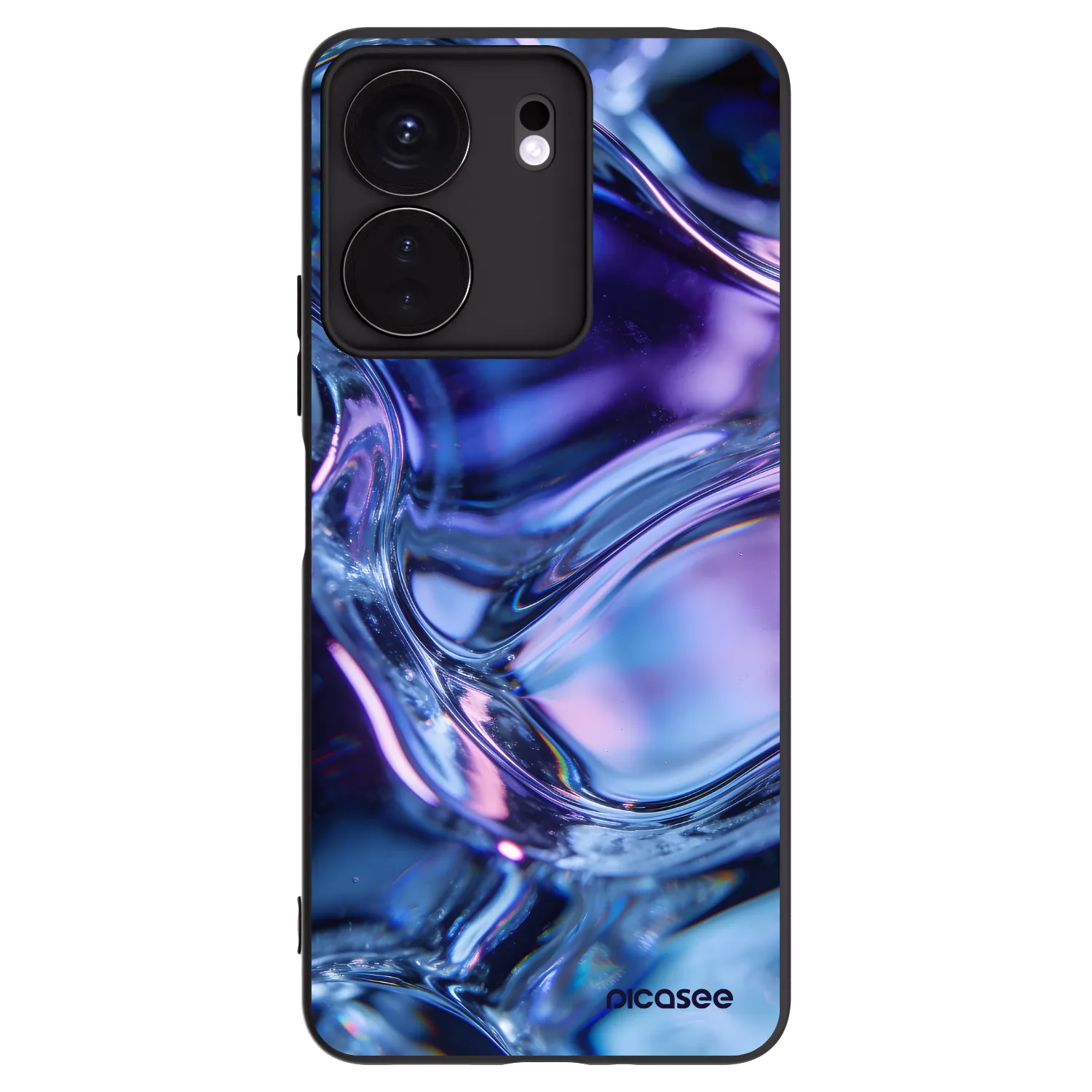 Picasee Xiaomi Redmi 13C 4G Hülle - Schwarzes Silikon - Iris liquid
