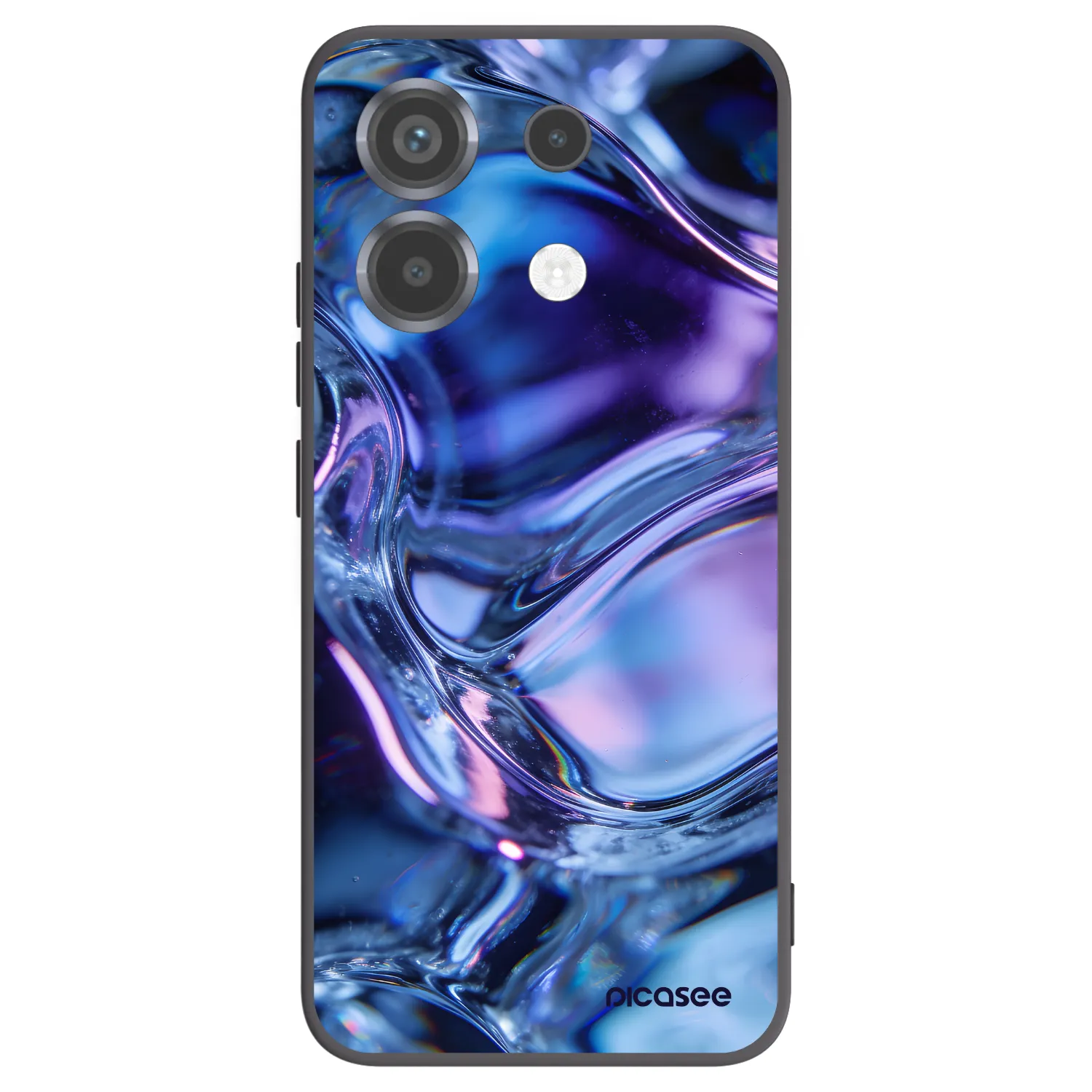 Picasee Xiaomi Poco X6 Hülle - Schwarzes Silikon - Iris liquid