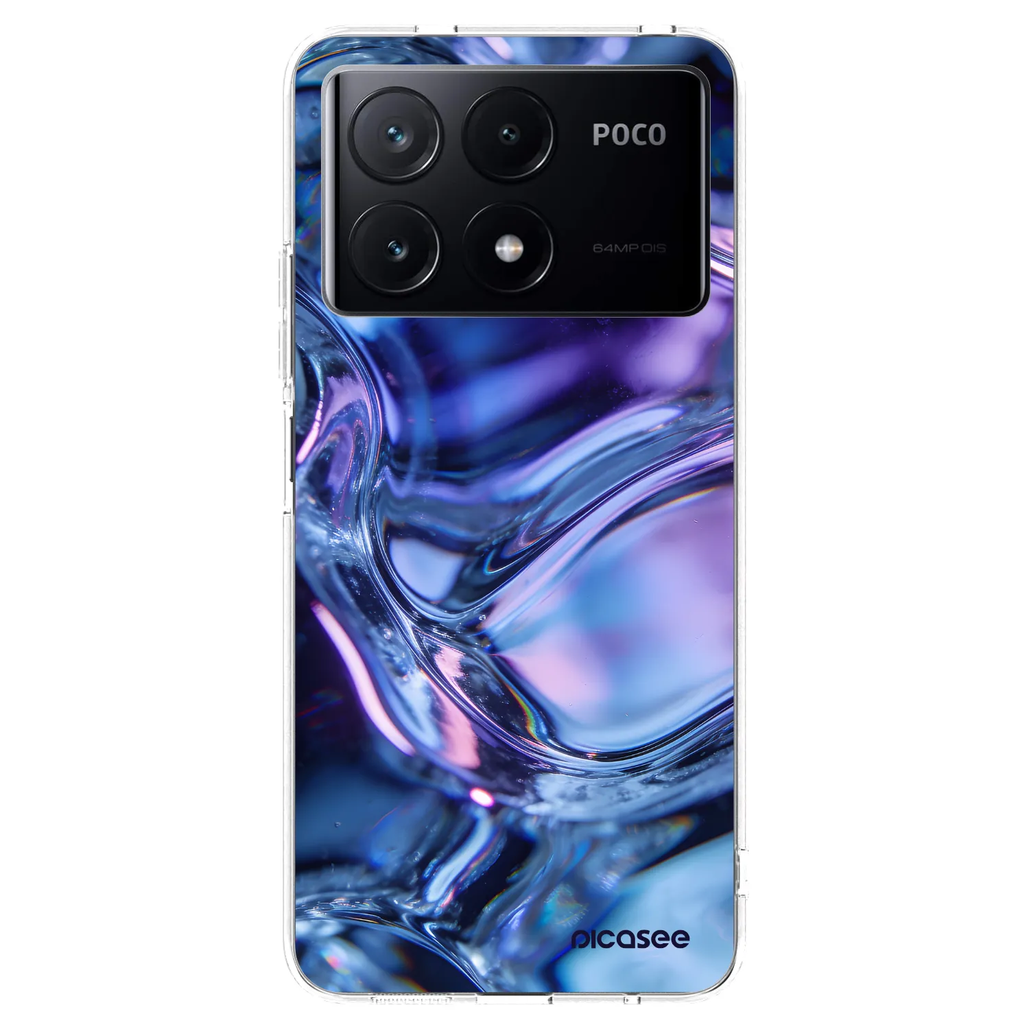 Picasee Xiaomi Poco X6 Pro Hülle - Transparentes Silikon - Iris liquid