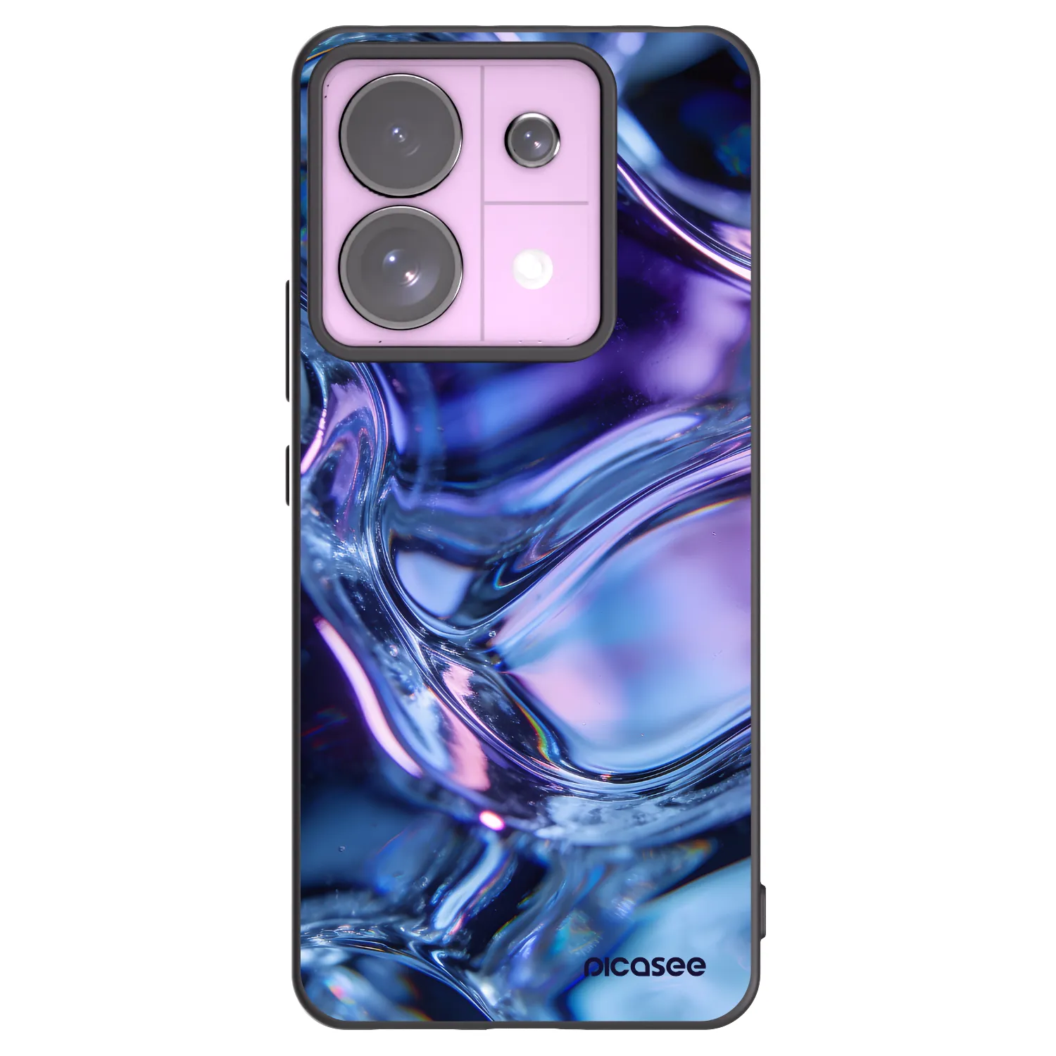 Picasee Xiaomi Redmi Note 13 Pro 5G Hülle - Schwarzes Silikon - Iris liquid