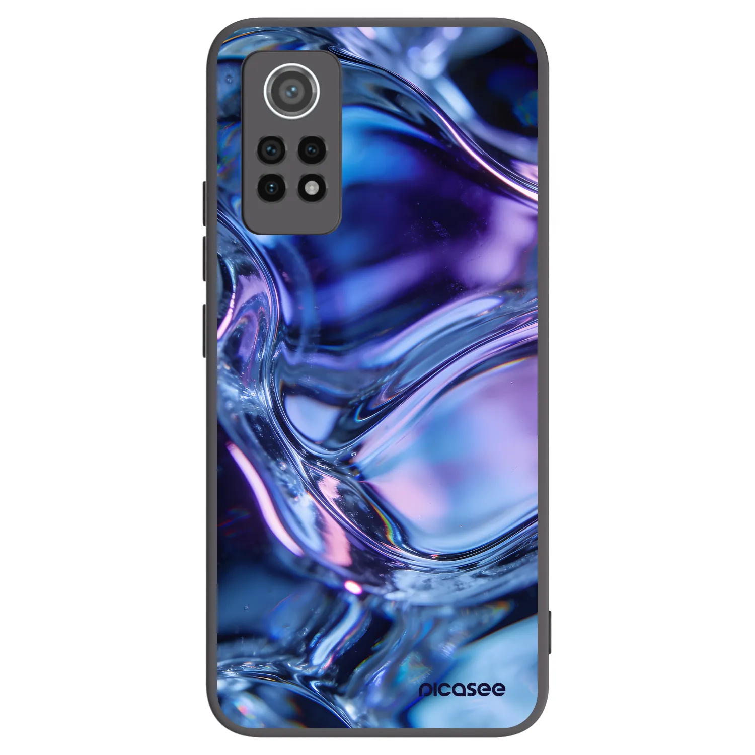 Picasee Xiaomi Redmi Note 12 Pro 4G Hülle - Schwarzes Silikon - Iris liquid